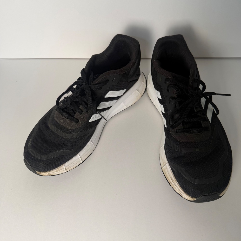 Adidas Duramo 10 Mens Running Shoes Black White GY3855 Size 9